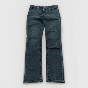 Levis Womens Blue Mid-Rise 311 Shaping Skinny Denim Distressed Jeans Size 29